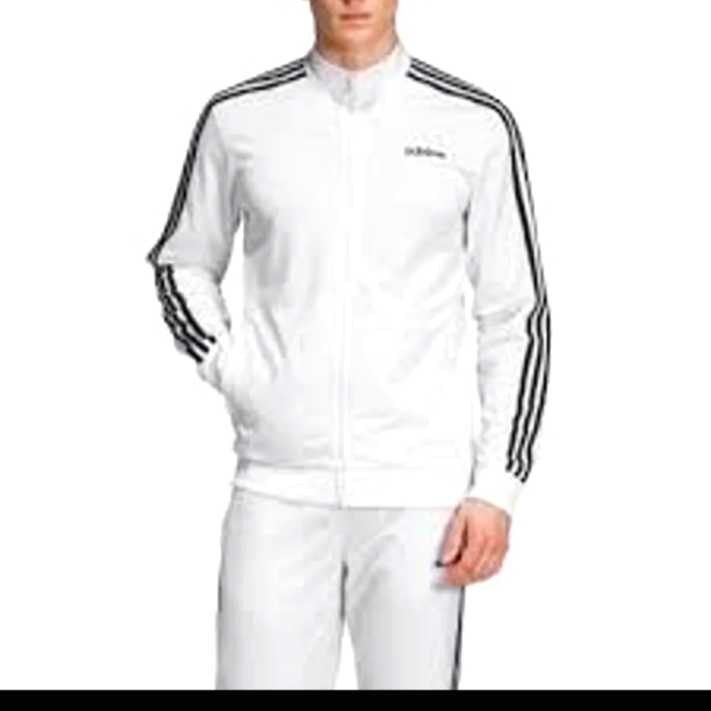 Adidas track jacket..white 3xl tall